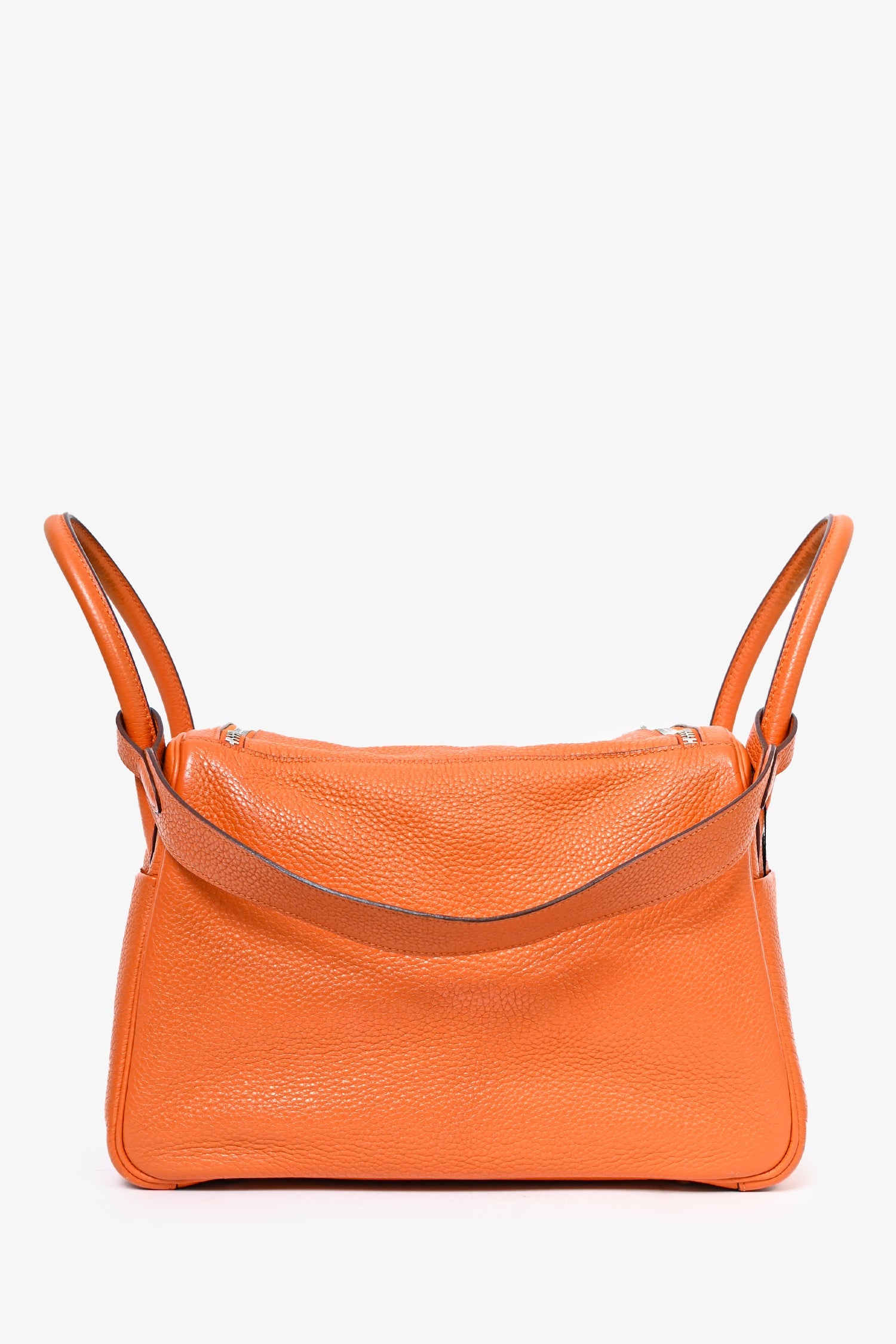 Hermès 2013 Orange Clemence Lindy 30 (As Is)