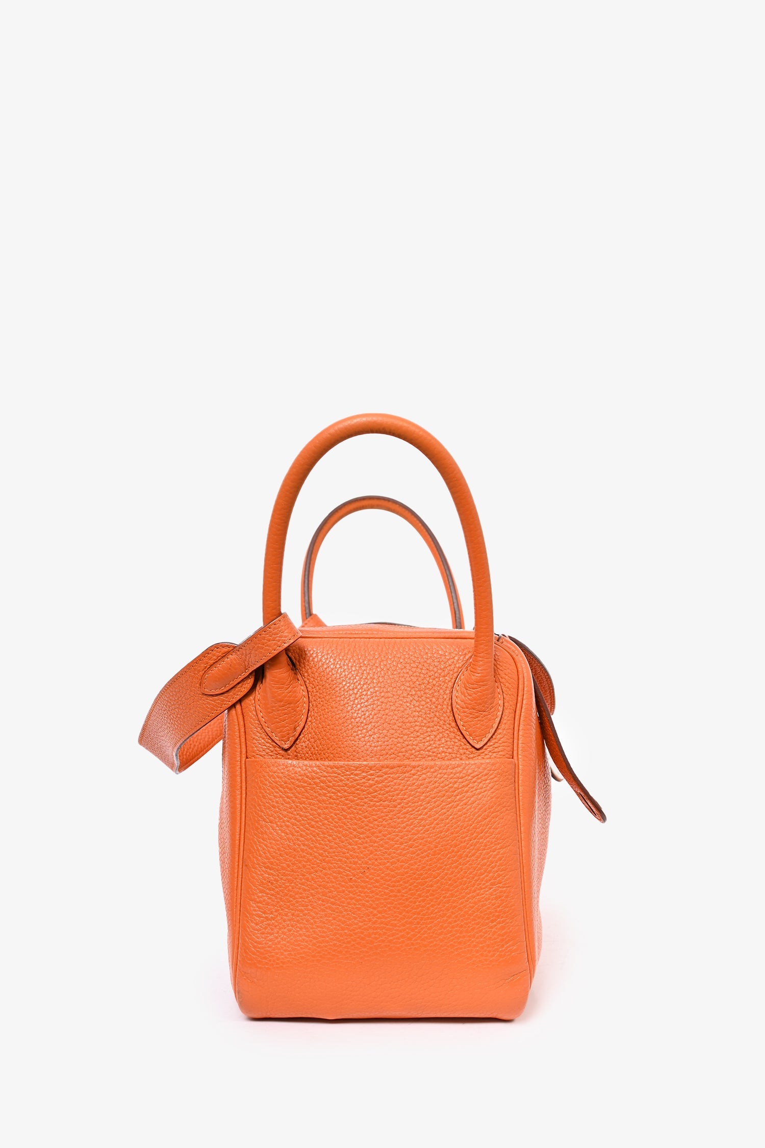Hermès 2013 Orange Clemence Lindy 30 (As Is)
