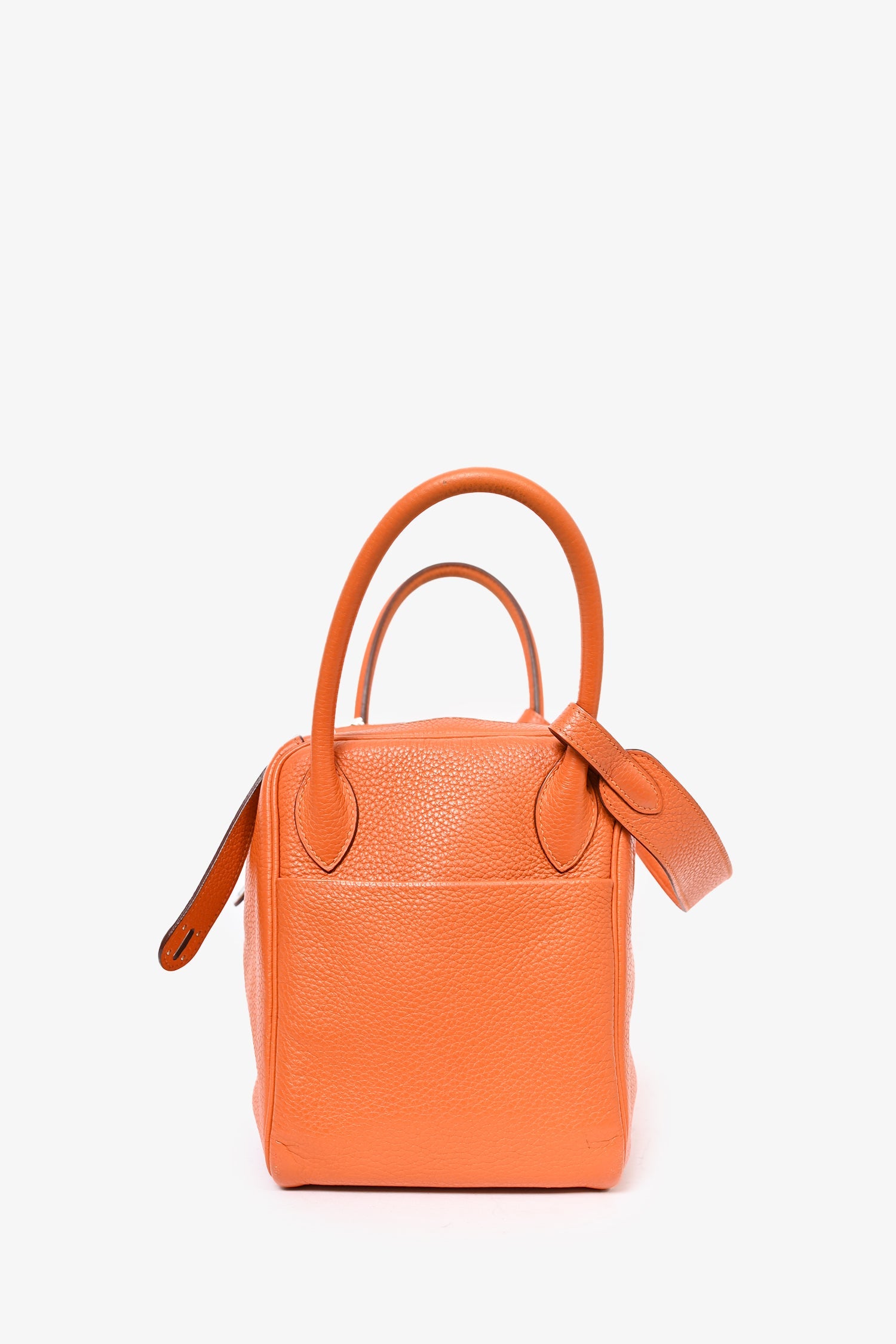 Hermès 2013 Orange Clemence Lindy 30 (As Is)