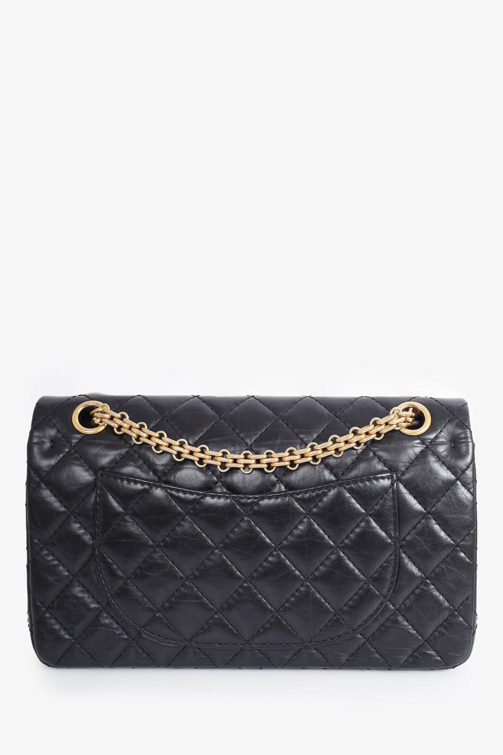 Pre-Loved Chanel™ 2013-14 Black Aged Calfskin 2.55 Reissue Flap Bag