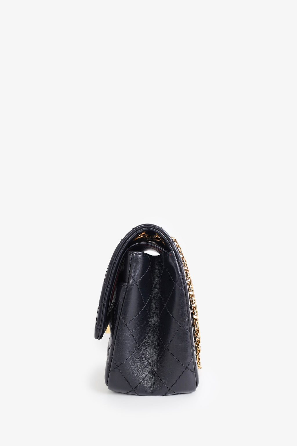 Pre-Loved Chanel™ 2013-14 Black Aged Calfskin 2.55 Reissue Flap Bag