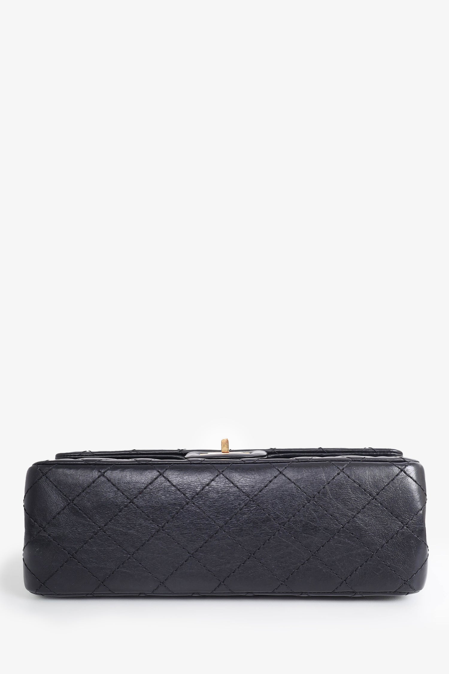 Pre-Loved Chanel™ 2013-14 Black Aged Calfskin 2.55 Reissue Flap Bag