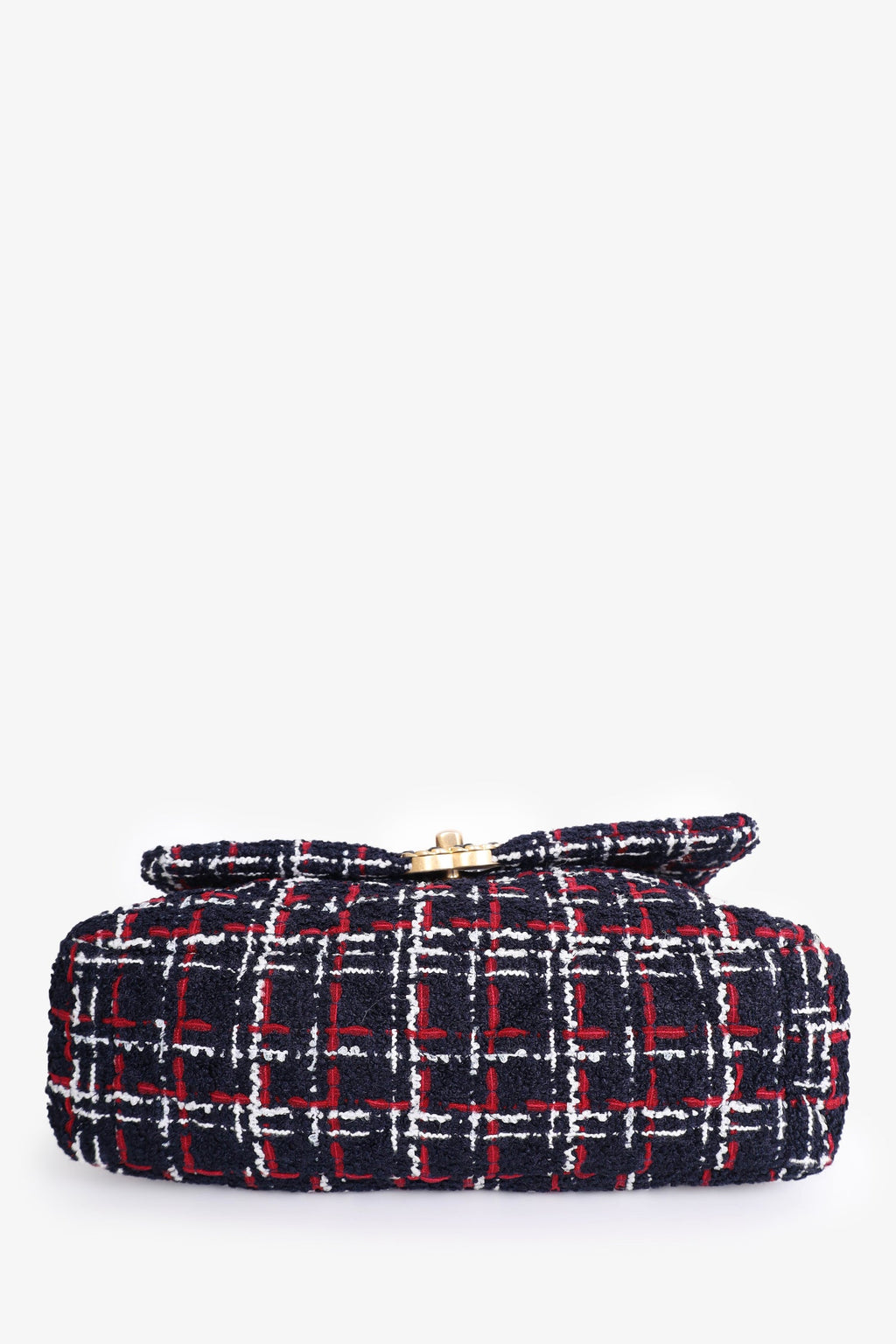 Pre-Loved Chanel™ 2019 Navy/Red Tweed Chanel 19 Crossbody Bag