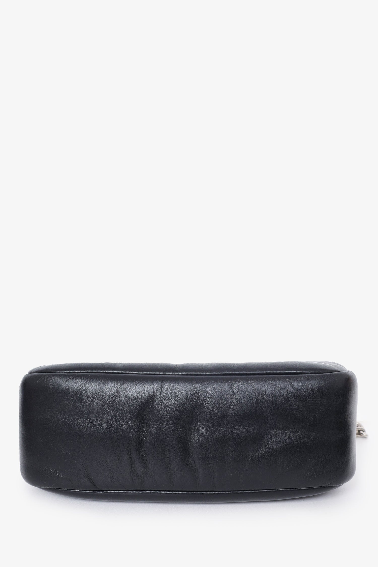 Prada Black Padded Leather Soft Re-Edition 2005 Shoulder Bag with Strap & Pouch