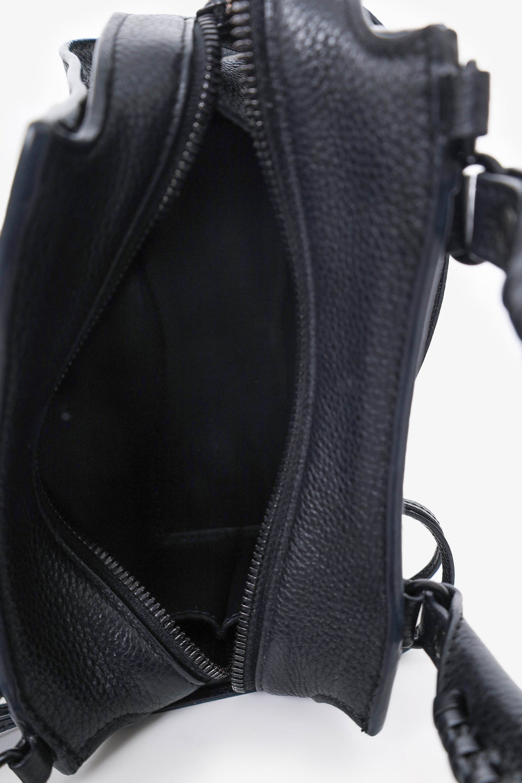 Balenciaga Black Leather Neo Classic Mini Bag with Strap