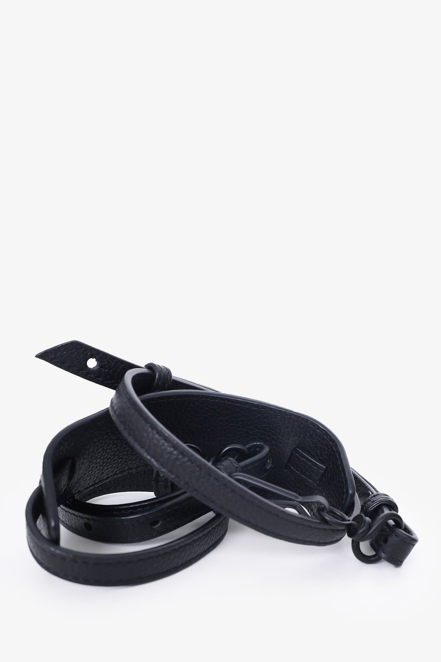 Balenciaga Black Leather Neo Classic Mini Bag with Strap