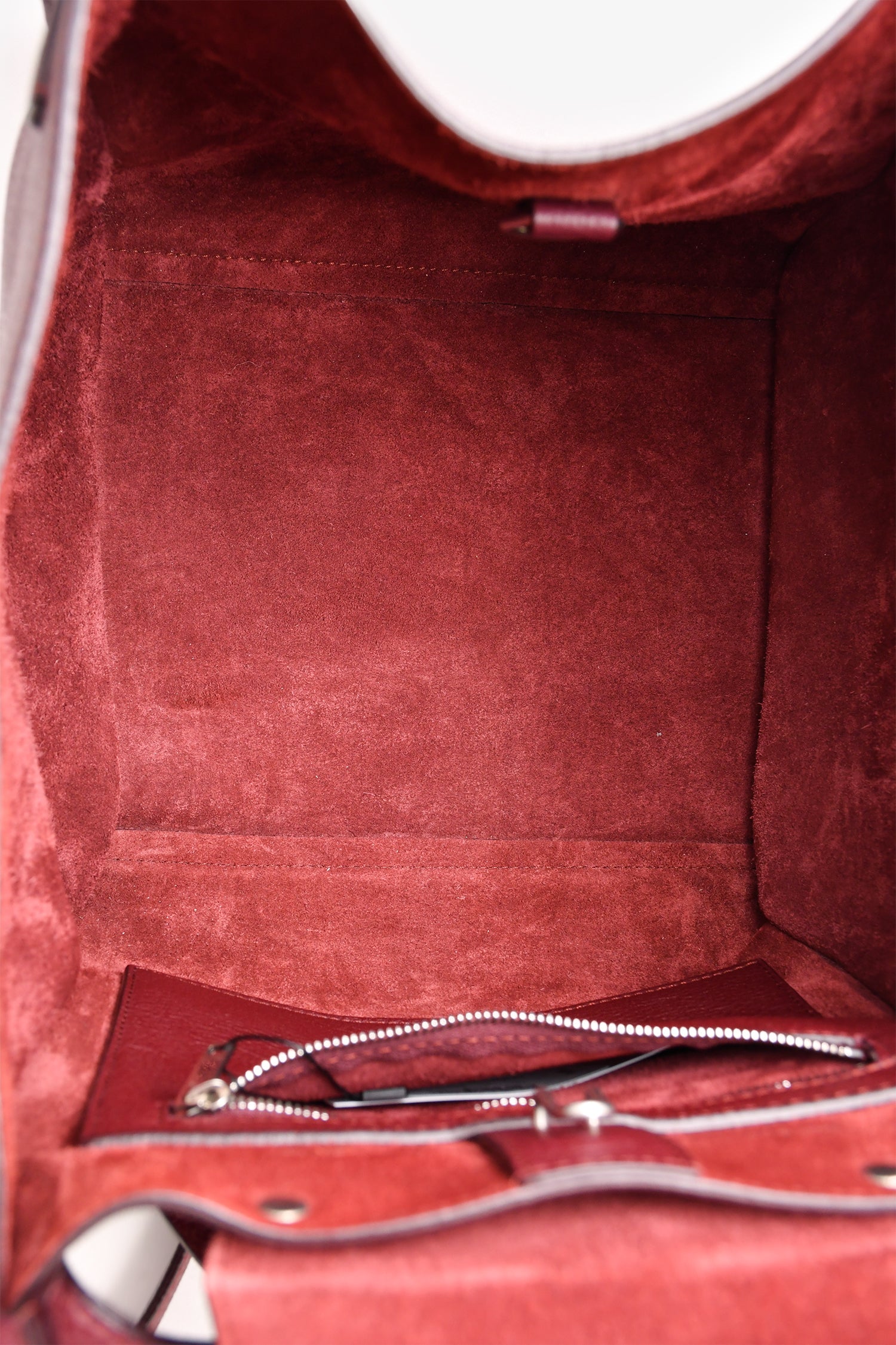 Celine 2018 Burgundy Leather Small Big Tote