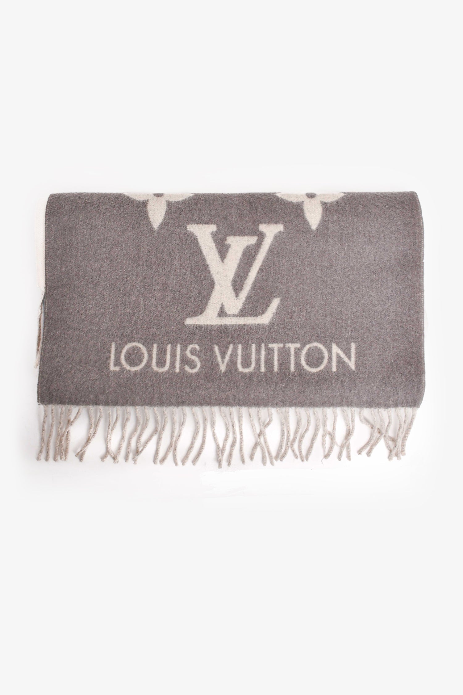Louis Vuitton Grey/Blue/Pink Cashmere Ombre Reykjavik Scarf