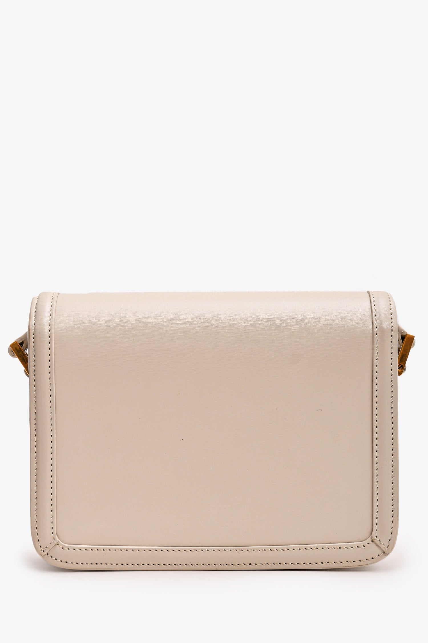 Saint Laurent 2023 White Leather Small Solferino Crossbody
