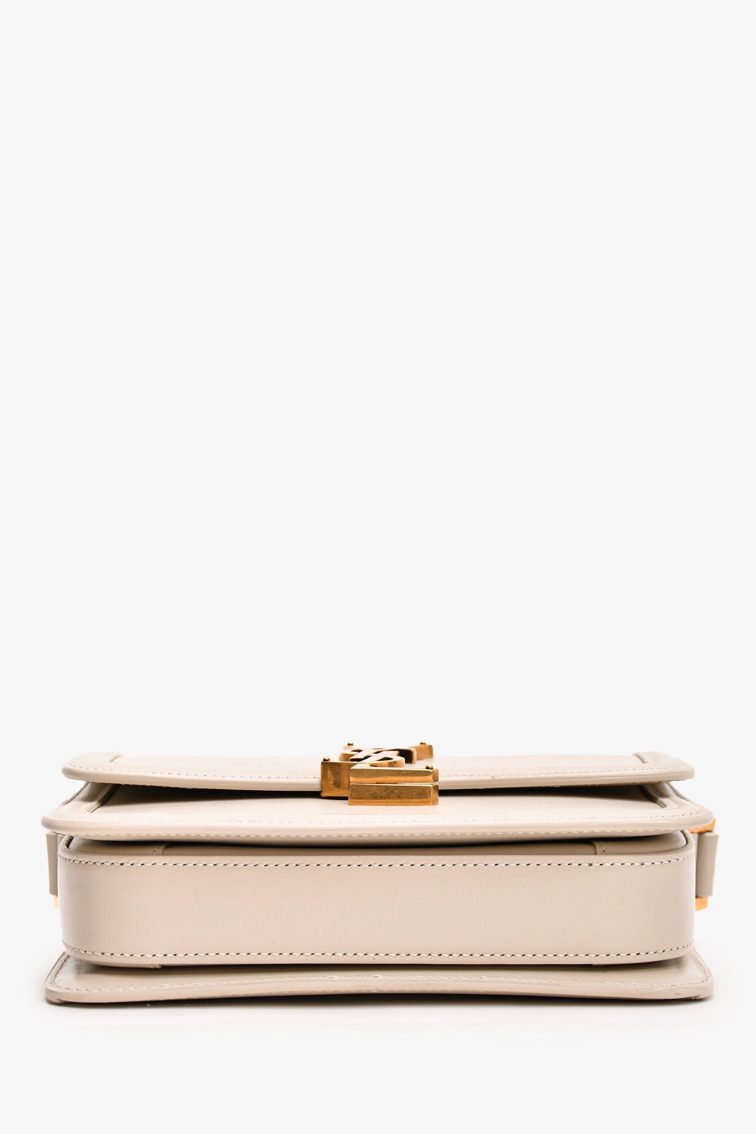 Saint Laurent 2023 White Leather Small Solferino Crossbody