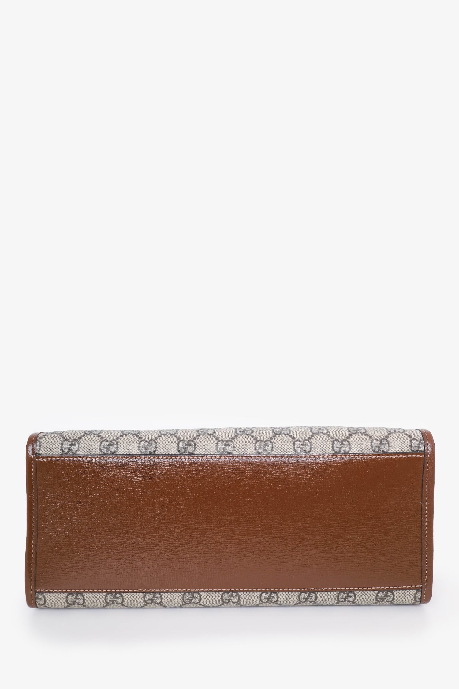 Gucci Brown GG Supreme Small Top Handle with Strap