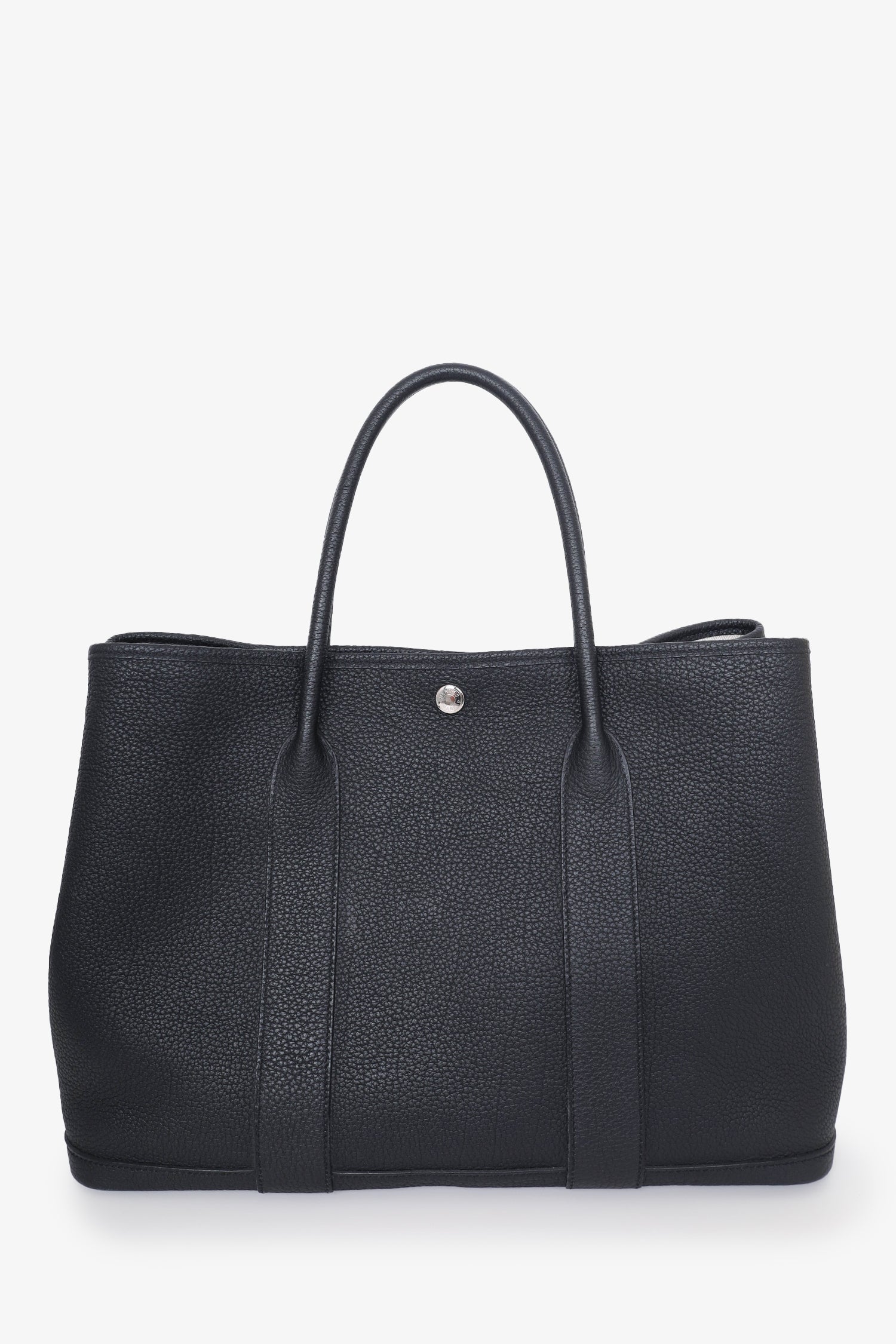 Hermès 2019 Black Negonda Leather Garden Party 36