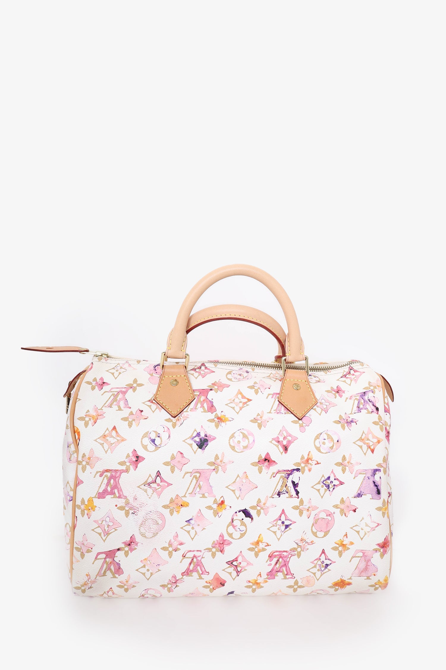 Louis Vuitton x Richard Prince 2008 White/Pink Watercolour Aquarelle Speedy 30
