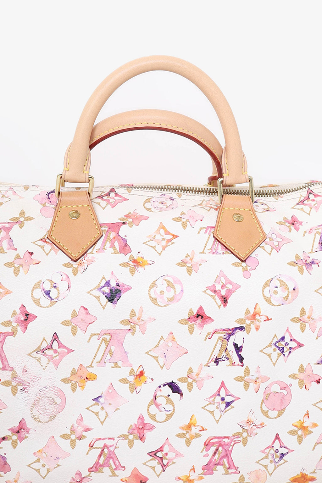 Louis Vuitton x Richard Prince 2008 White/Pink Watercolour Aquarelle Speedy 30