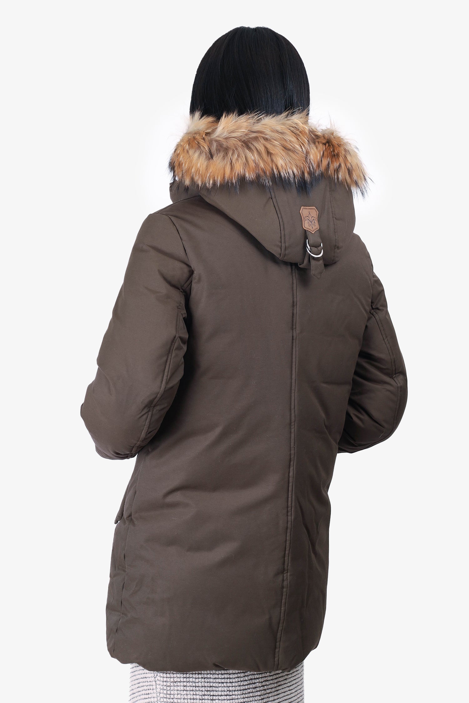 Mackage Green Puffer Jacket with Fur Hood Size S