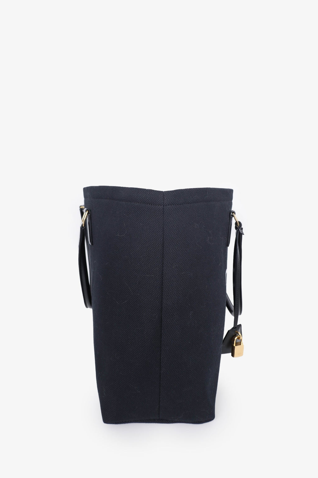 Celine Black/White Logo Canvas Horizontal Cabas Bag