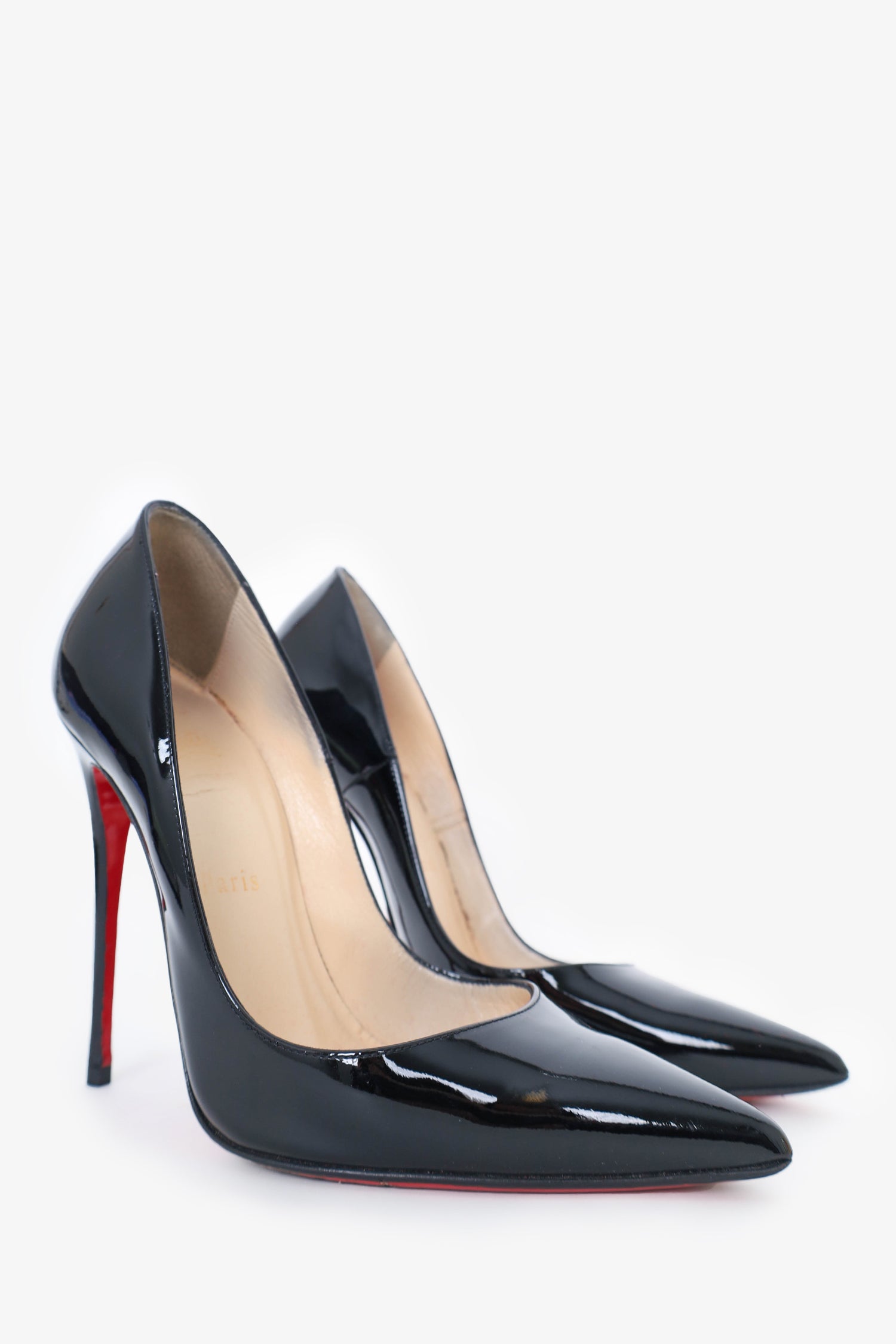 Christian Louboutin Black Patent So Kate 120 Heels Size 36