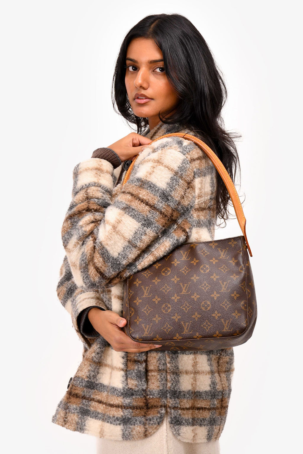 Louis Vuitton 2001 Monogram Looping MM Shoulder Bag