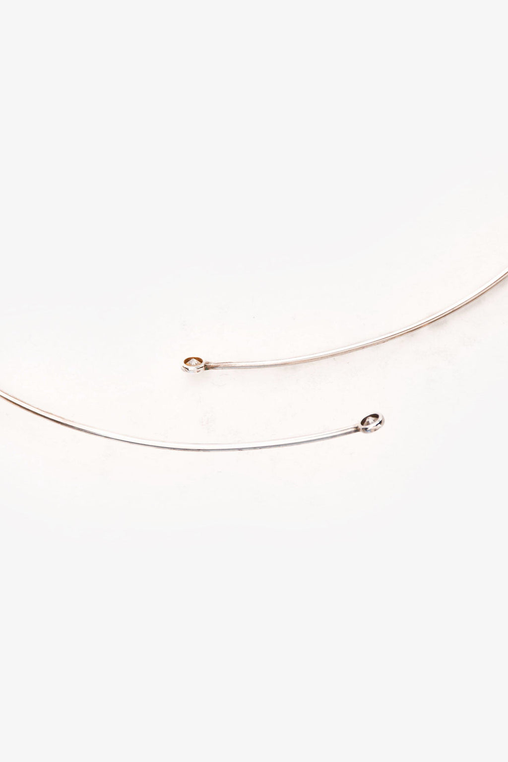 Tiffany & Co. Elsa Peretti Sterling Silver Diamond Hoop Choker