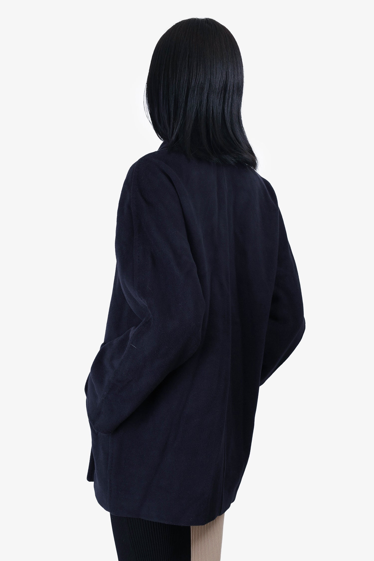 Max Mara Black Camel Coat Size 8