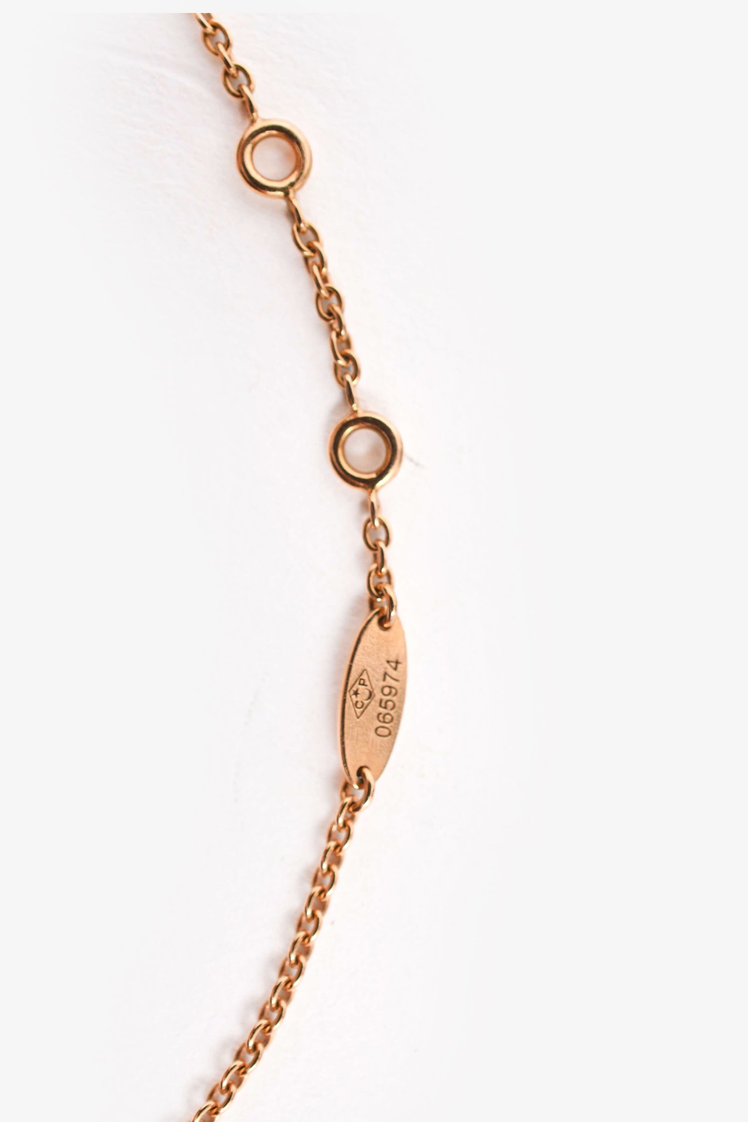 Christian Dior 18K Yellow Gold Diamond Set Rose Des Vents Bracelet