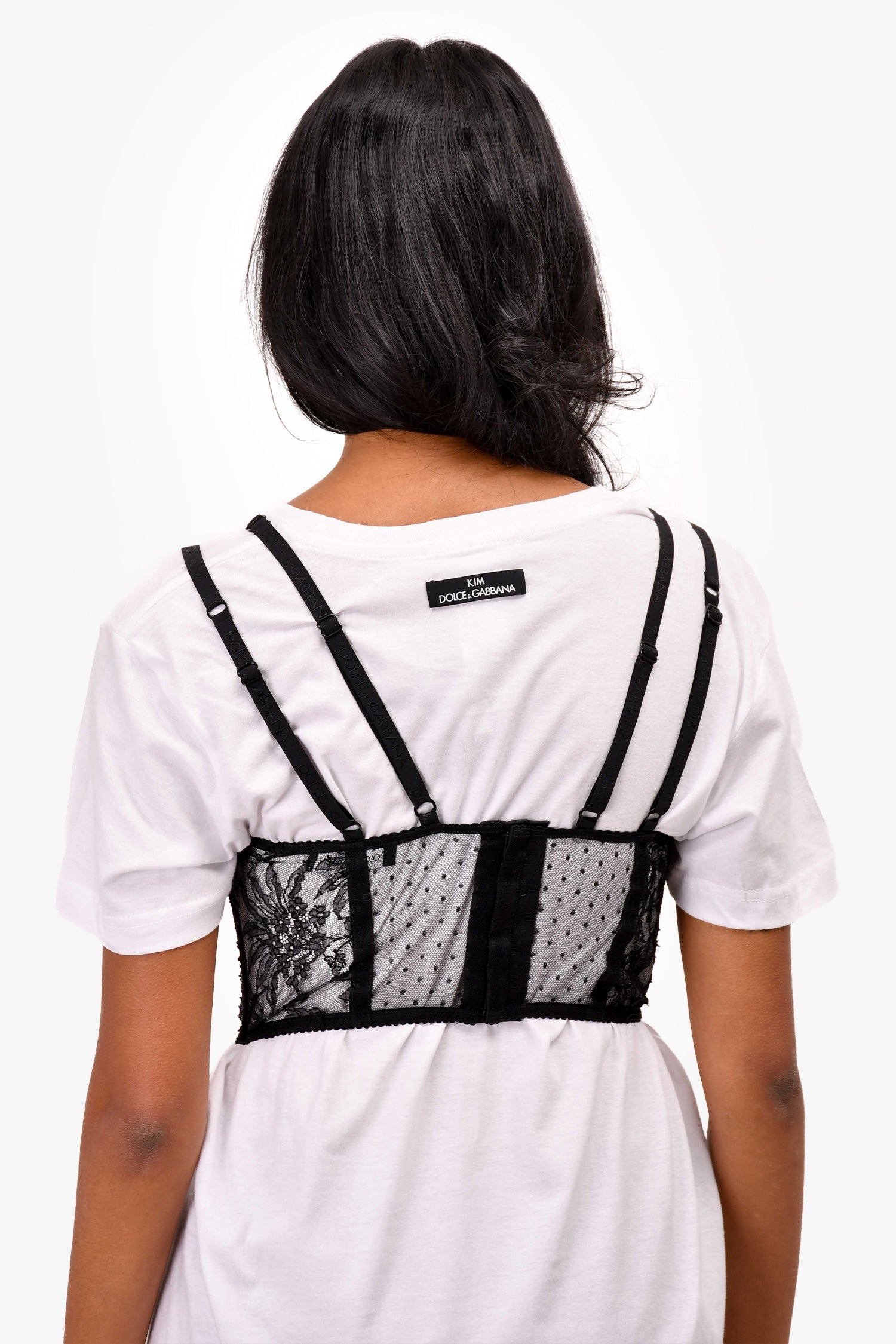 Dolce & Gabbana Black Lace Bustier Size S