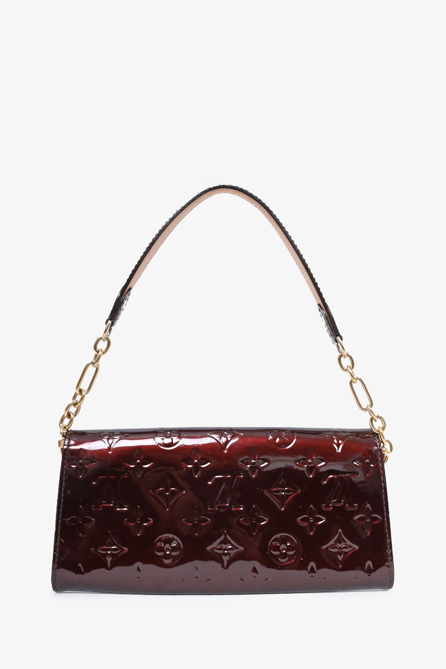Louis Vuitton 2010 Amarante Vernis Sunset Boulevard Wallet on Chain