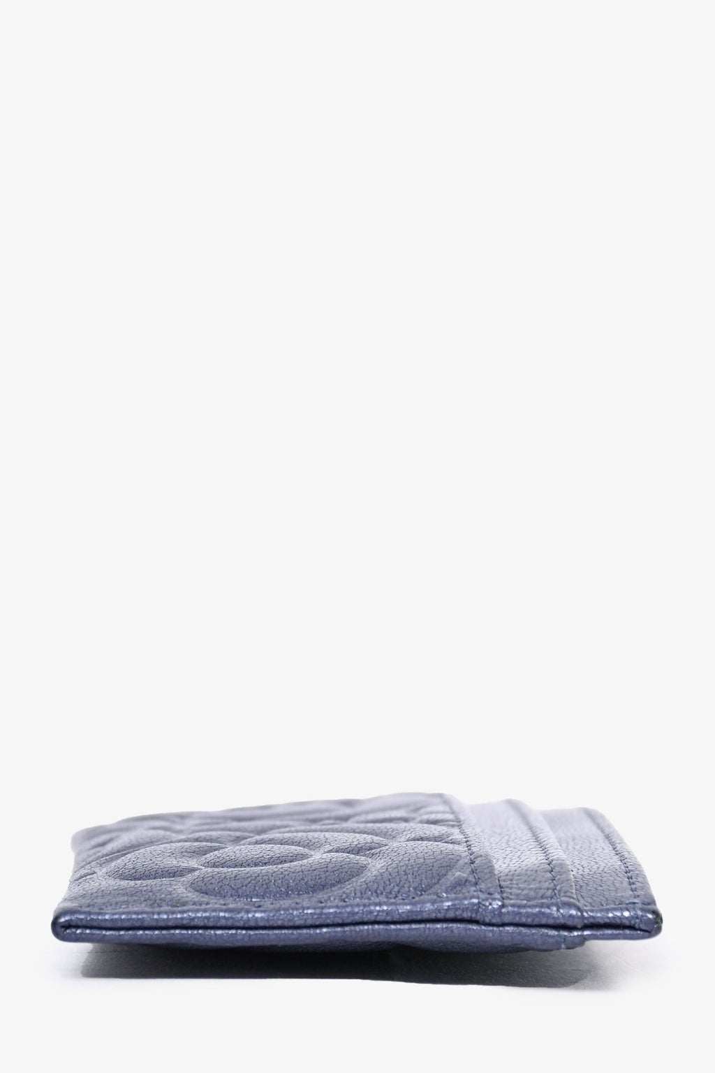 Pre-Loved Chanel™ 2019-20 Purple Leather CC Camelia  Holder