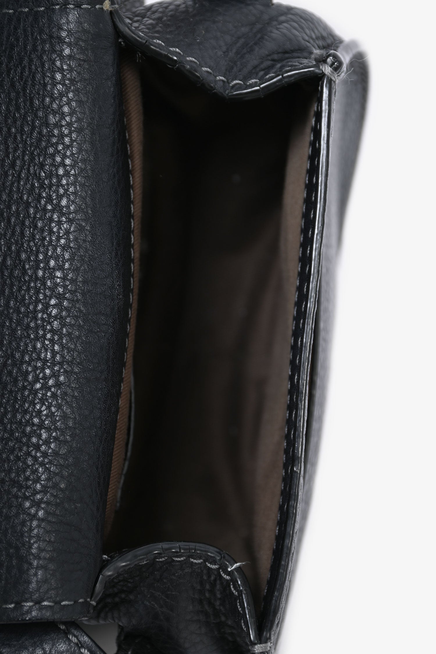 Chloe 2017 Black Grained Leather Small Marcie Crossbody Bag