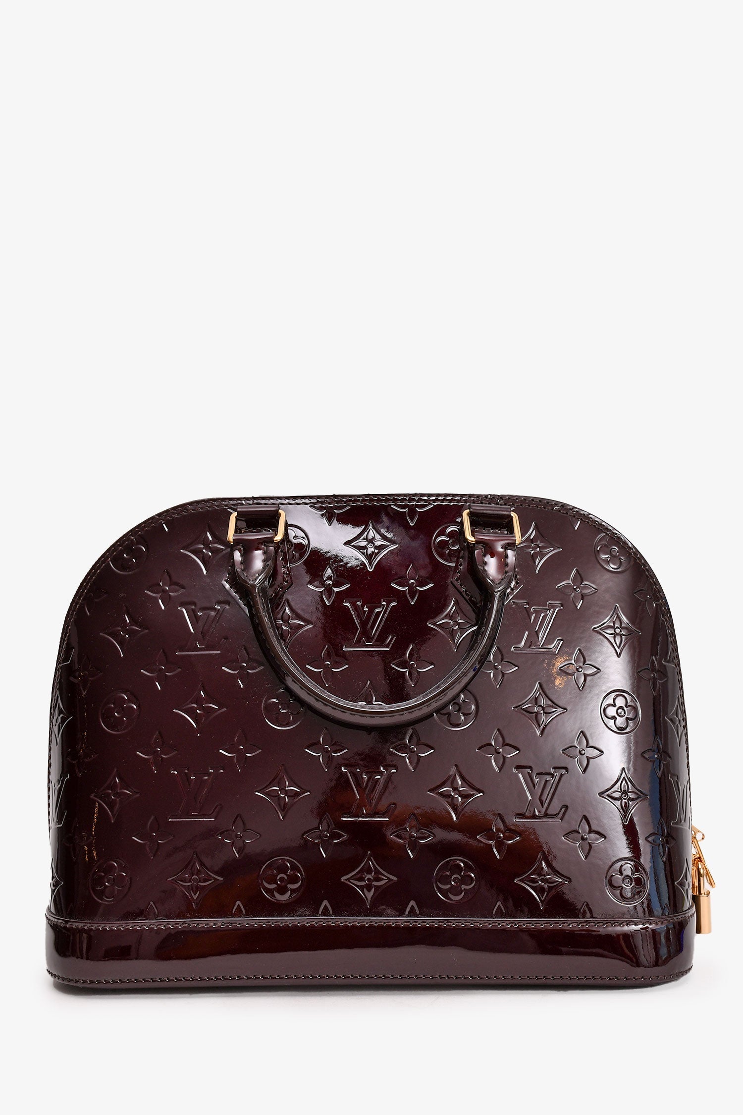 Louis Vuitton 2013 Amarnte Vernis Alma Top Handle