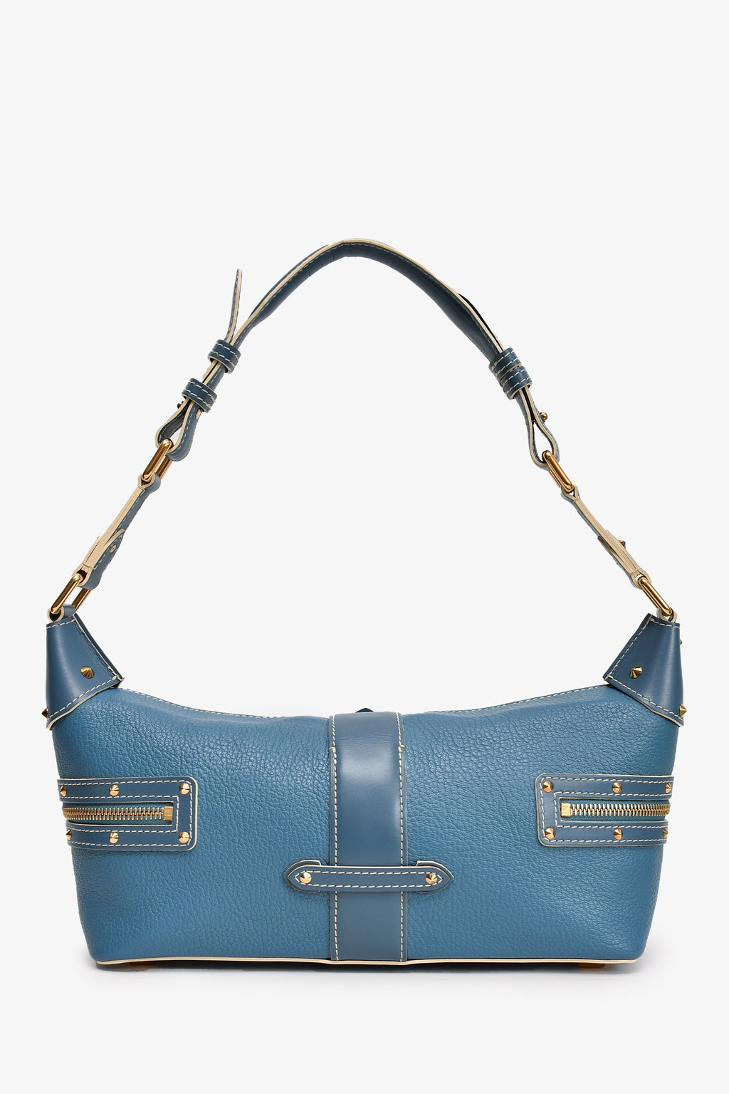 Louis Vuitton 2005 Blue Leather Shauli L'impetueux Shoulder Bag