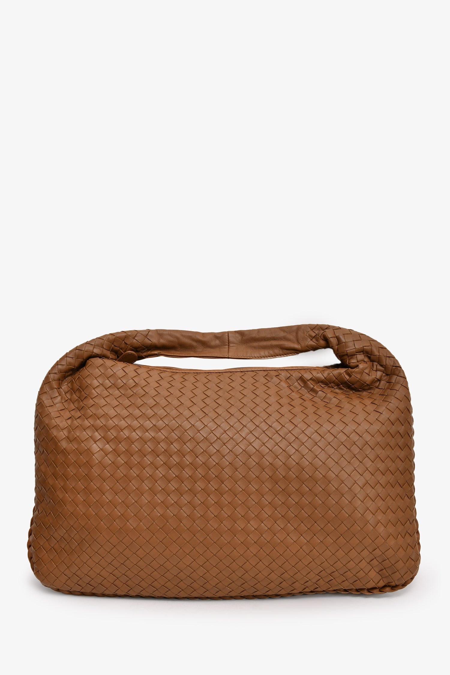Bottega Veneta Brown Leather Intrecciato Shoulder Bag