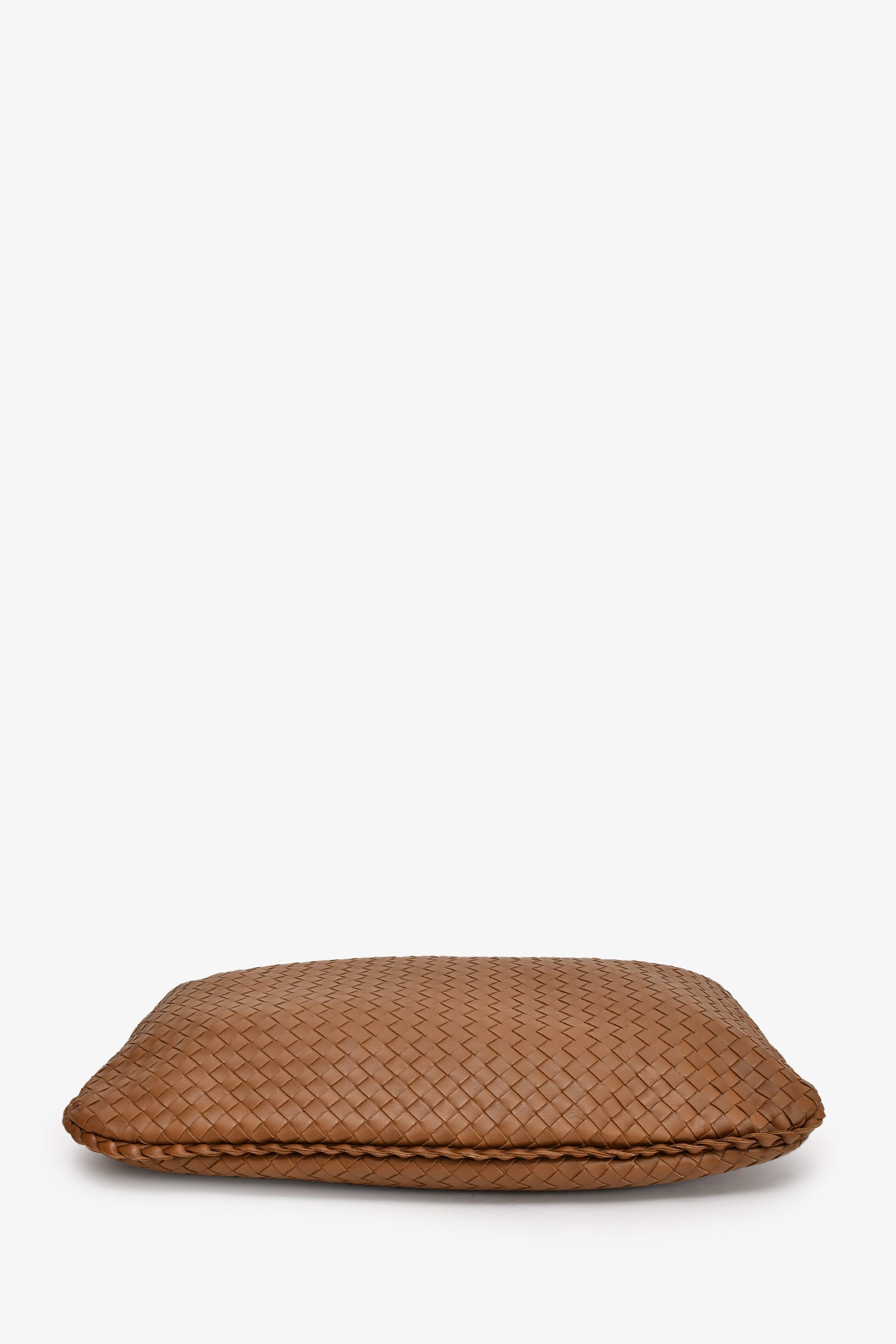 Bottega Veneta Brown Leather Intrecciato Shoulder Bag