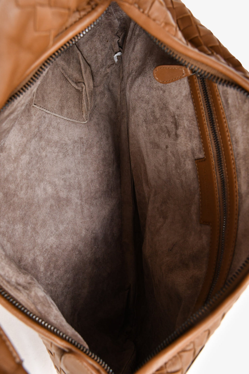 Bottega Veneta Brown Leather Intrecciato Shoulder Bag