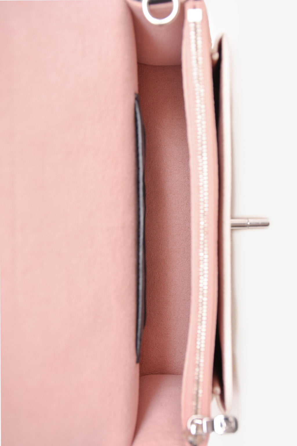 Louis Vuitton Pink/White Leather 'Lock Me' Chain Bag