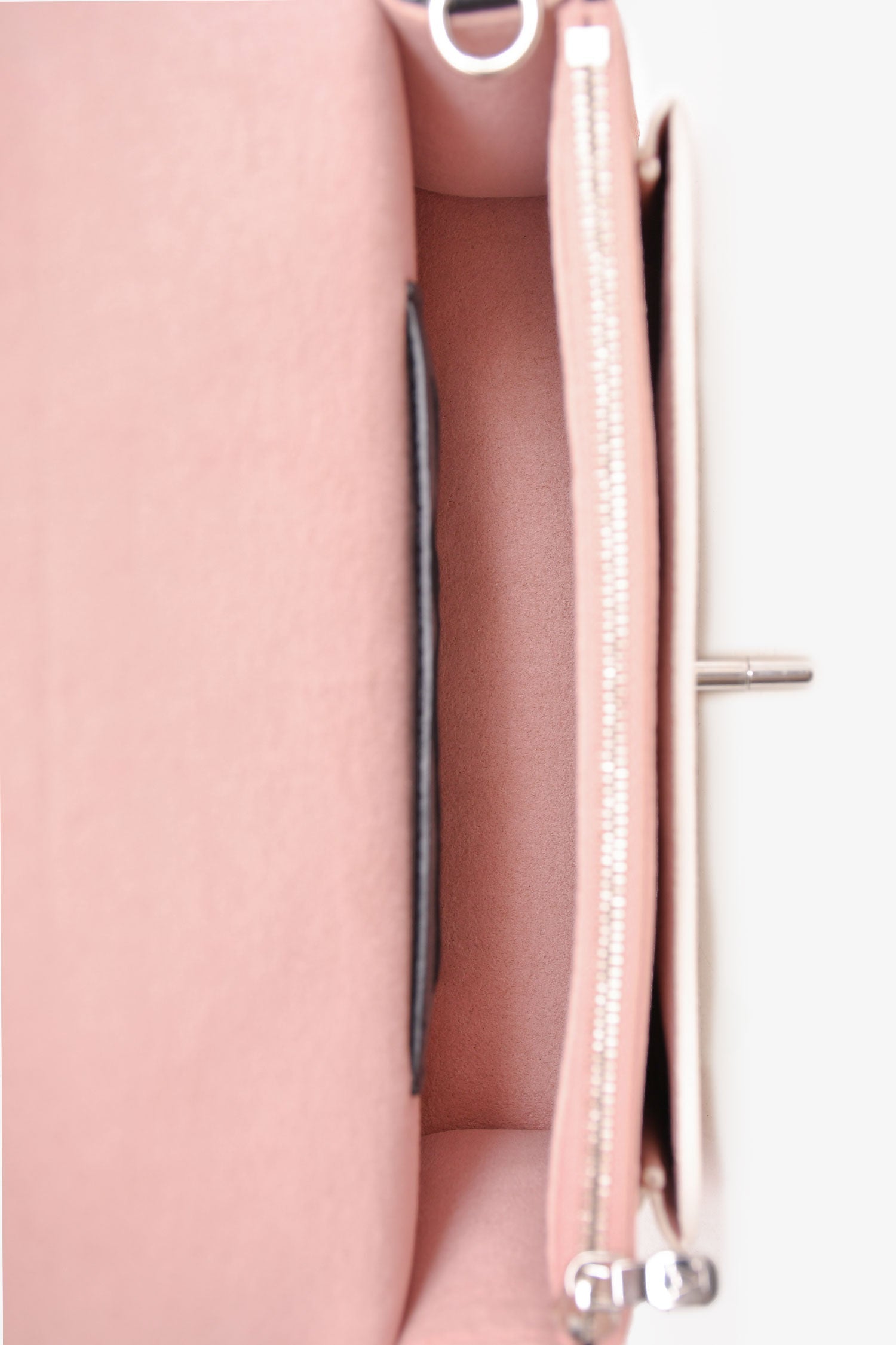 Louis Vuitton Pink/White Leather 'Lock Me' Chain Bag