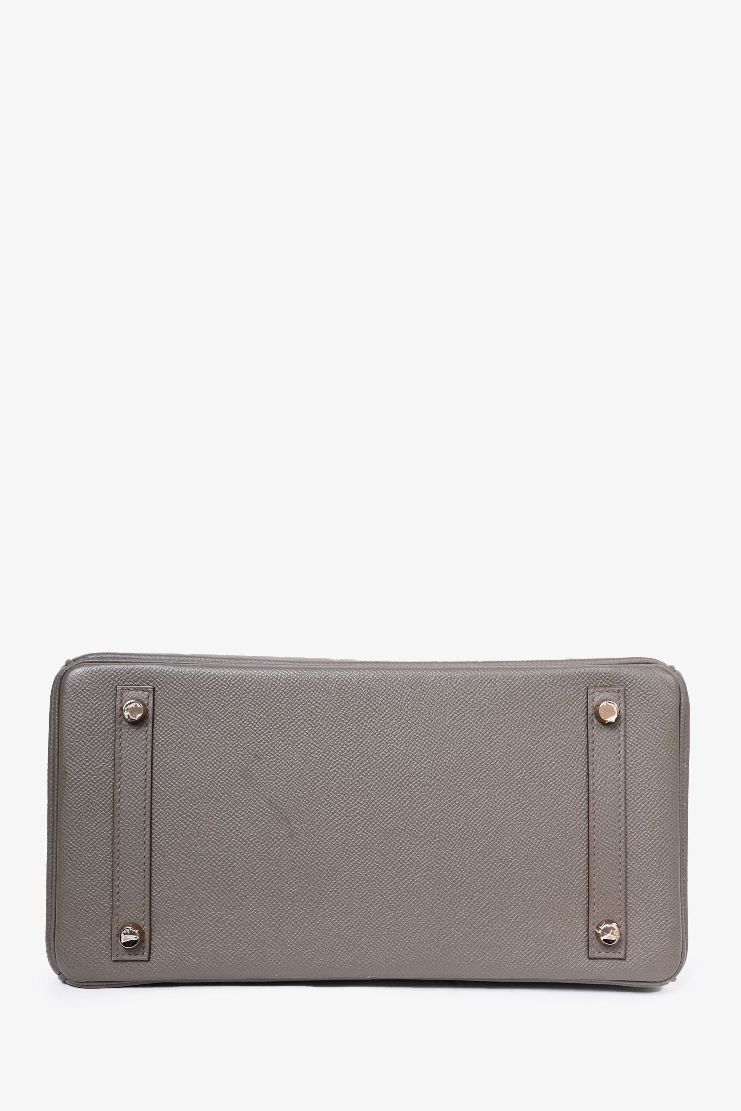 Hermès 2020 Birkin 30 Gris Etain Epson Leather Top Handle Bag