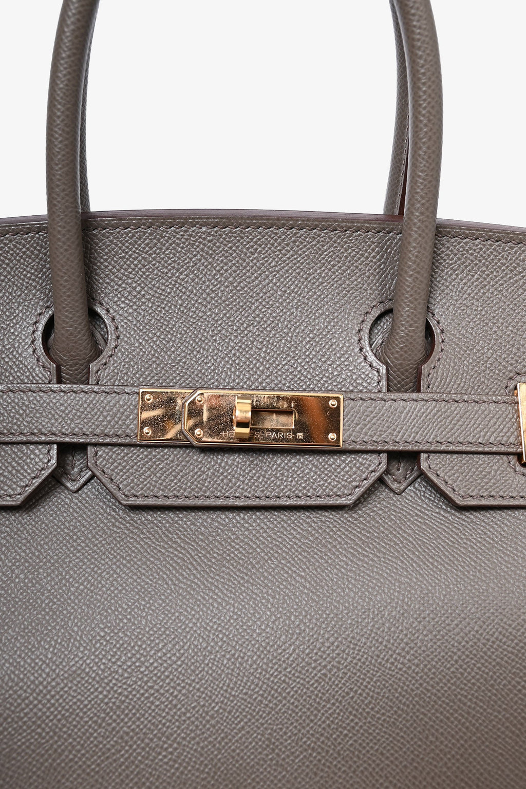 Hermès 2020 Birkin 30 Gris Etain Epson Leather Top Handle Bag