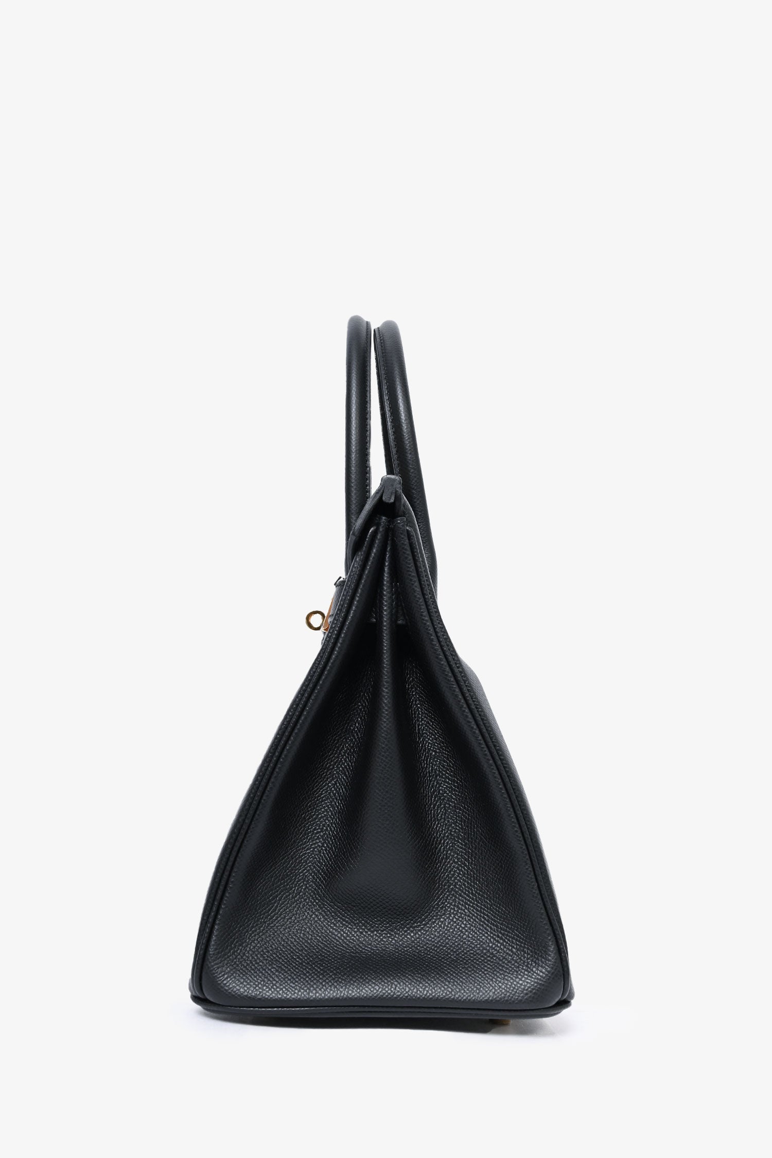 Hermès 2020 Black Epsom Leather Retourne Birkin 30 GHW