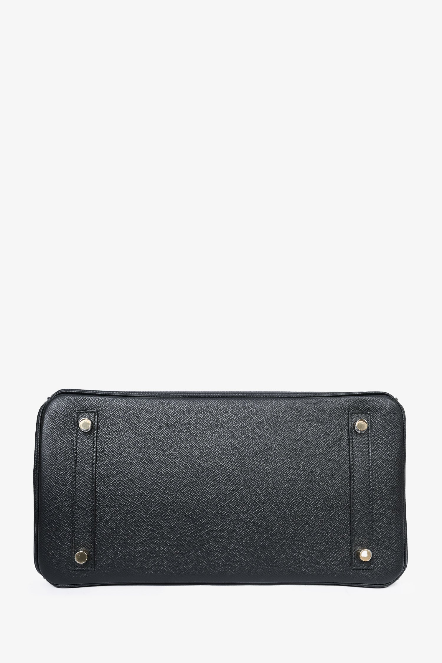 Hermès 2020 Black Epsom Leather Retourne Birkin 30 GHW