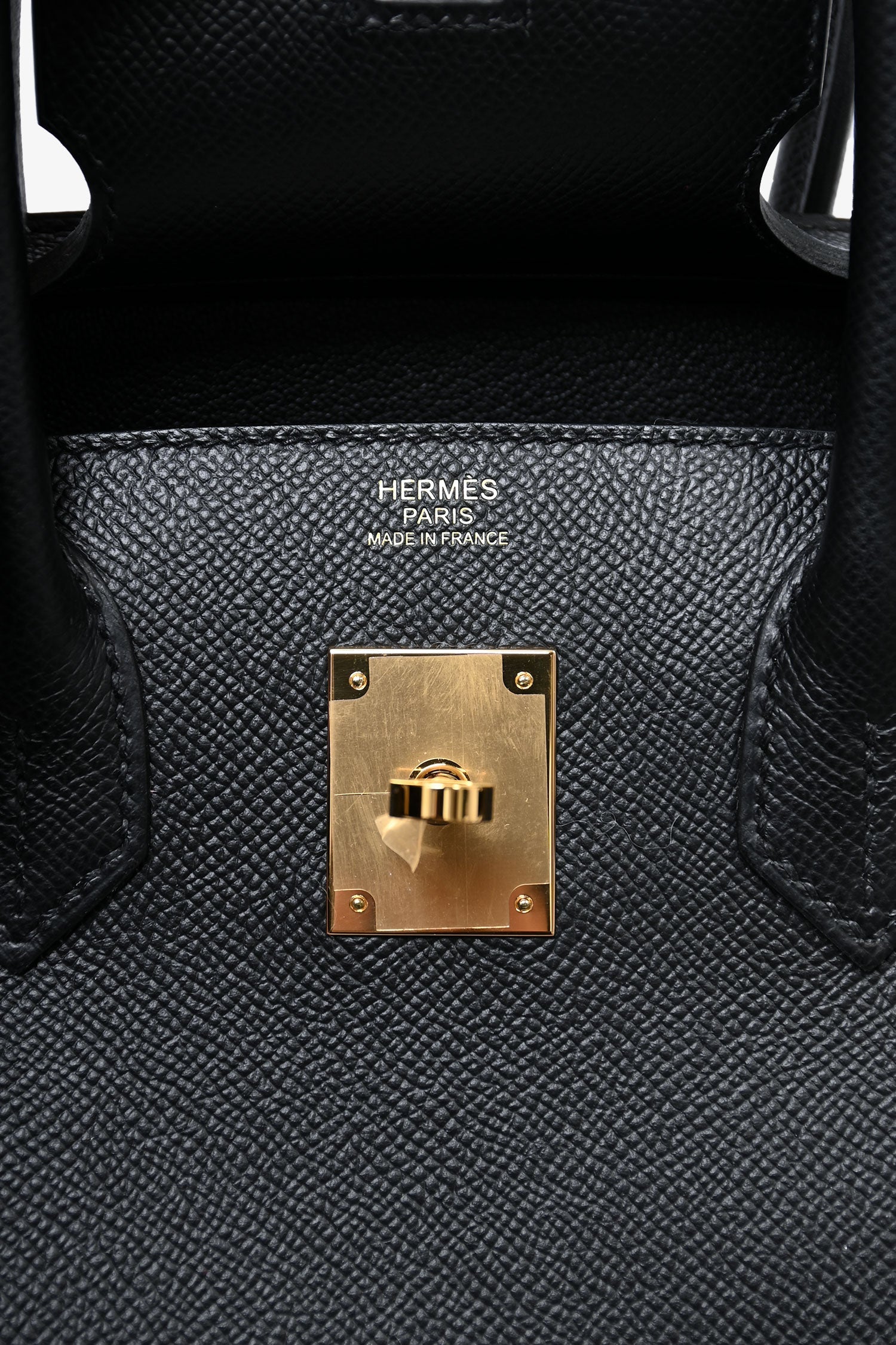 Hermès 2020 Black Epsom Leather Retourne Birkin 30 GHW