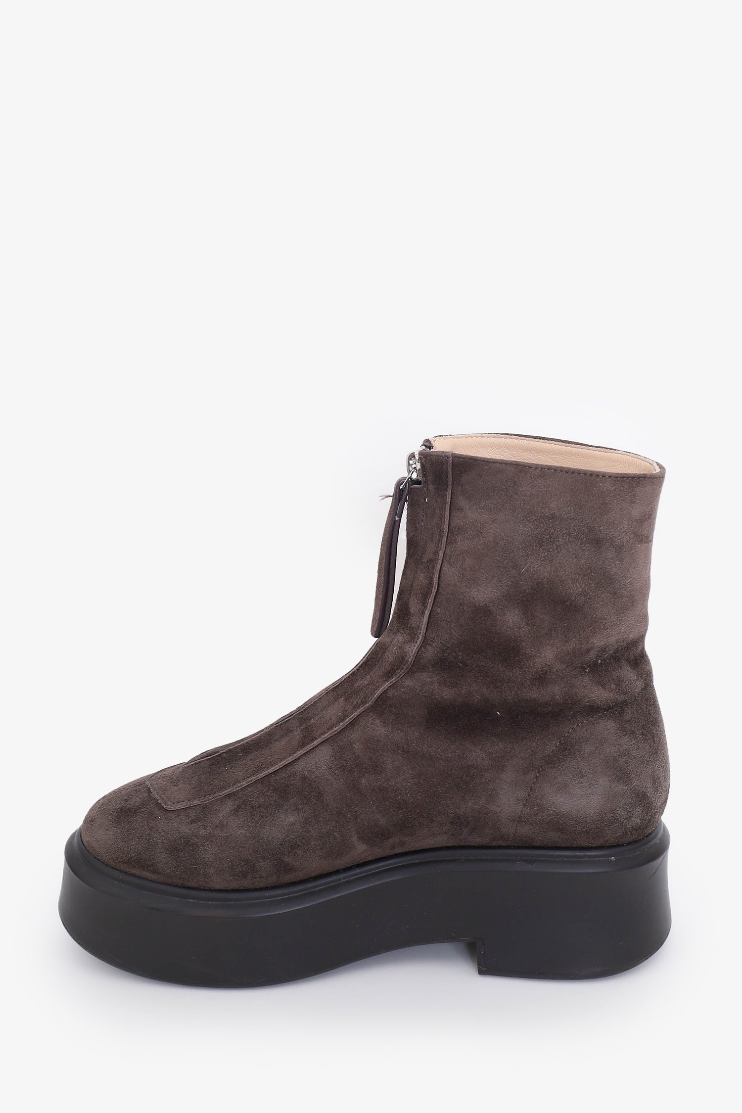 The Row Grey Suede Zipped Boots Size 39