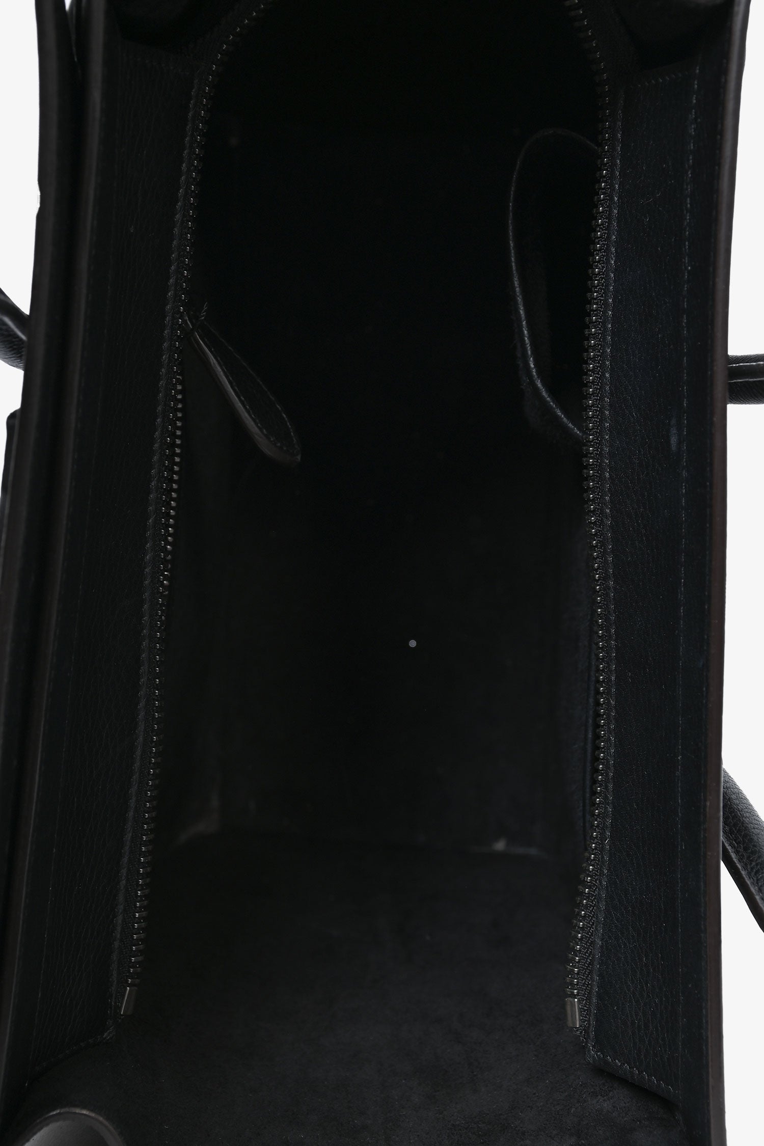 Celine Black Grained Leather Phantom Tote