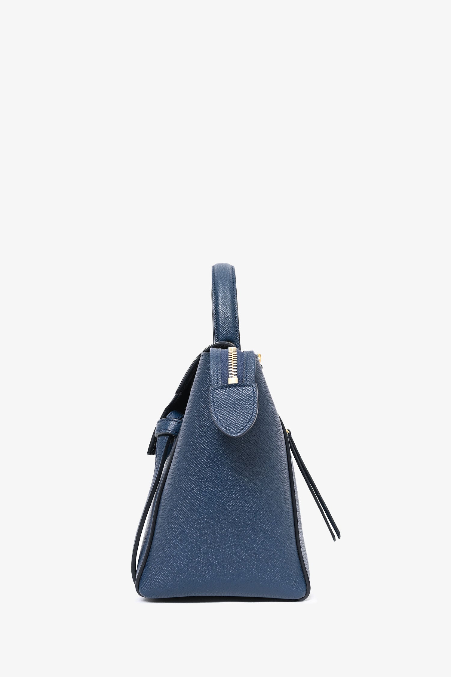 Celine Navy Grained Leather Mini Belt Bag with Strap