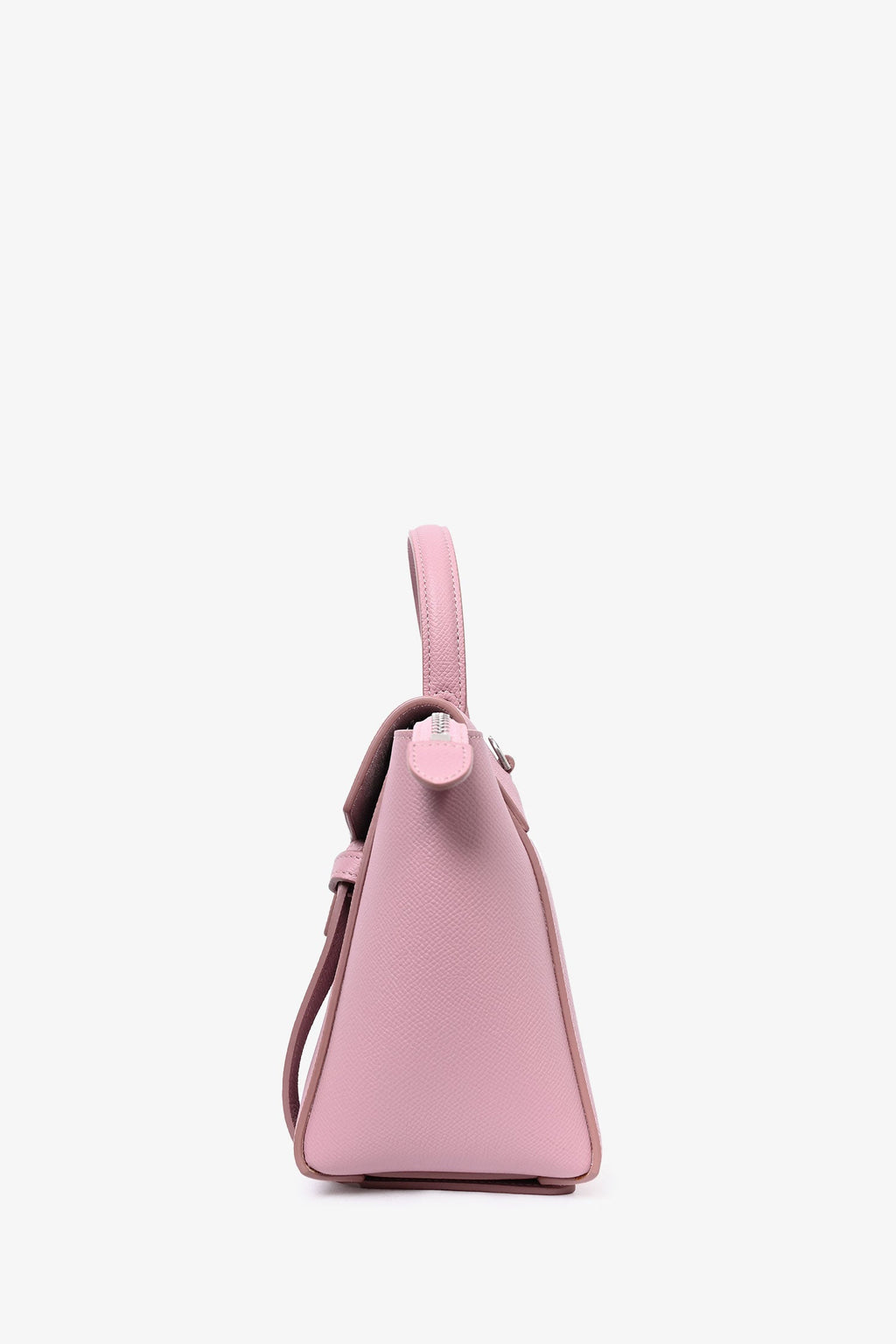 Celine Pink Grained Leather Nano Belt Bag with Strap