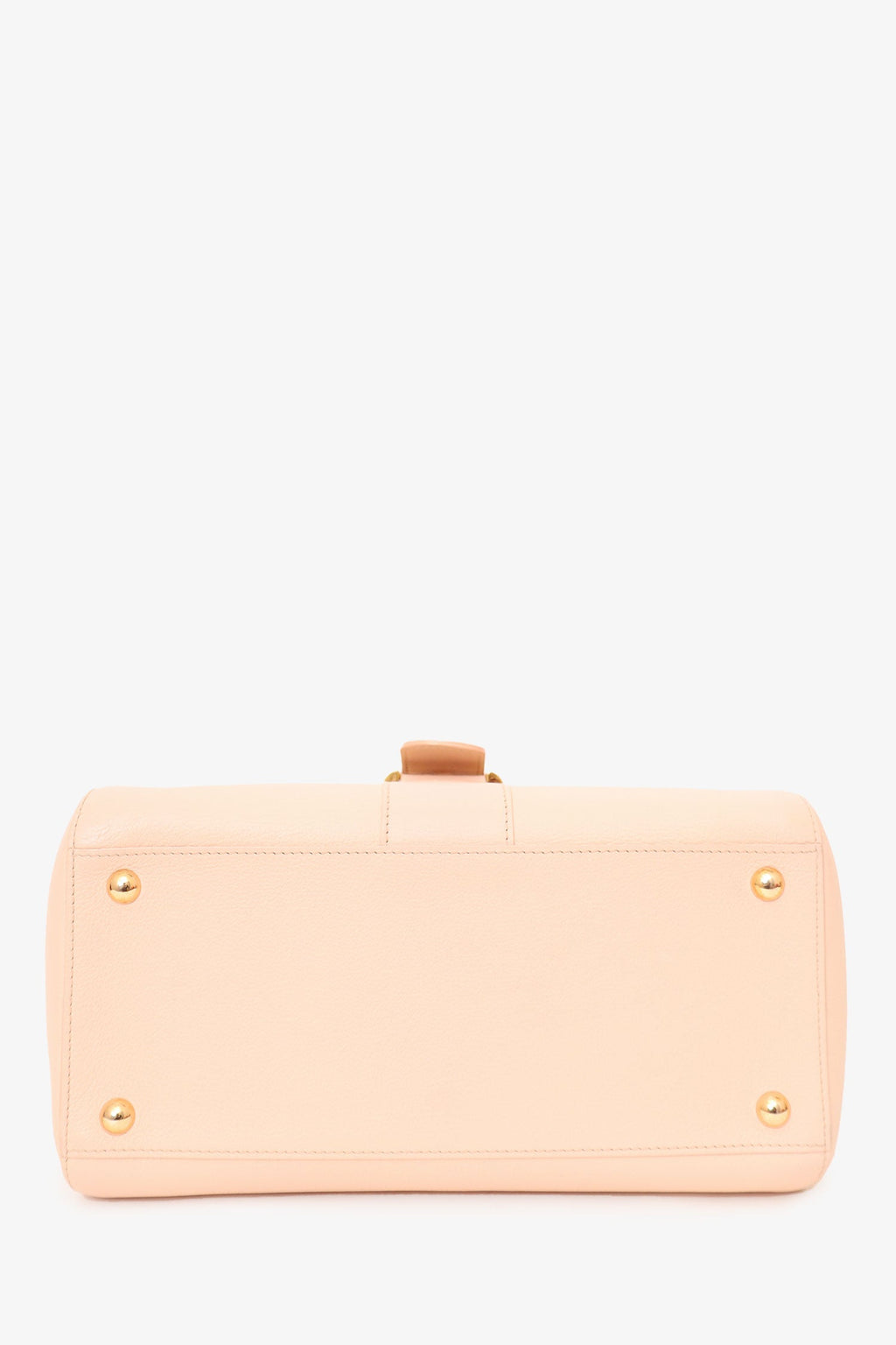 Delvaux Pink Leather Brillant Top Handle MM with Strap
