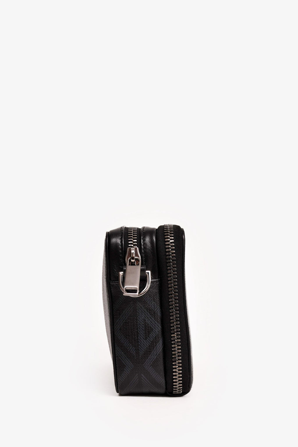 Dior Homme Black Coated Canvas CD Print Zipped Pouch