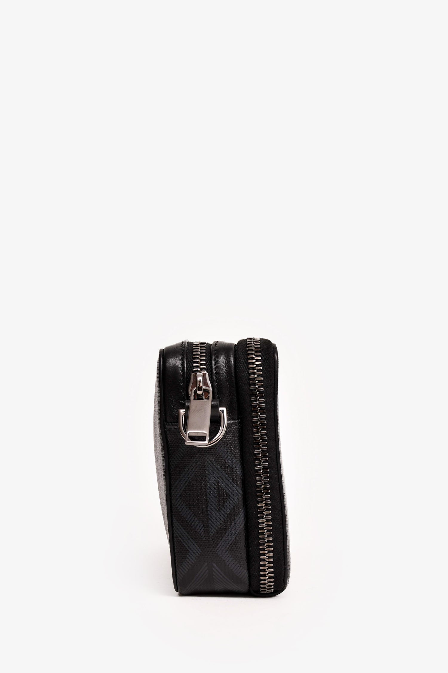 Dior Homme Black Coated Canvas CD Print Zipped Pouch