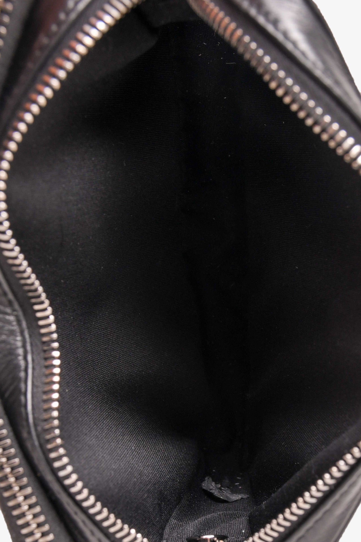 Dior Homme Black Coated Canvas CD Print Zipped Pouch