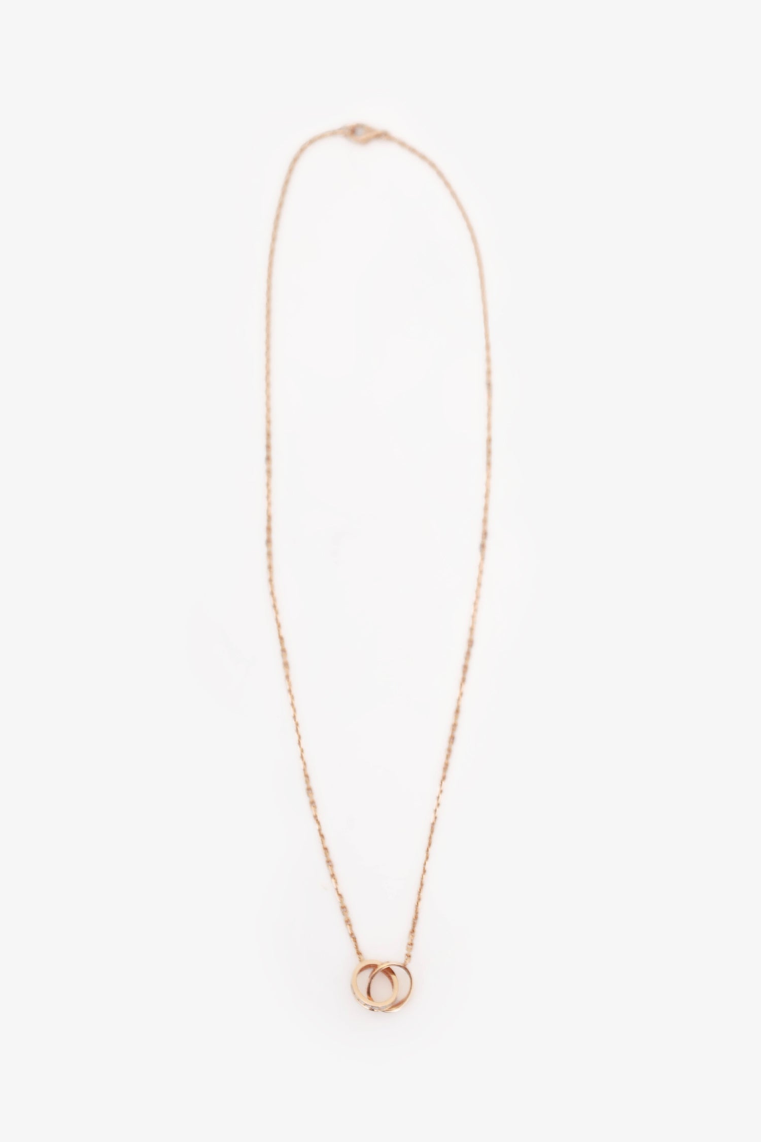 Cartier 18K Rose Gold Diamond Love Necklace